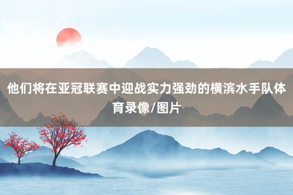他们将在亚冠联赛中迎战实力强劲的横滨水手队体育录像/图片